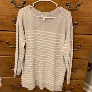 Striped Boat Neck Sweater
